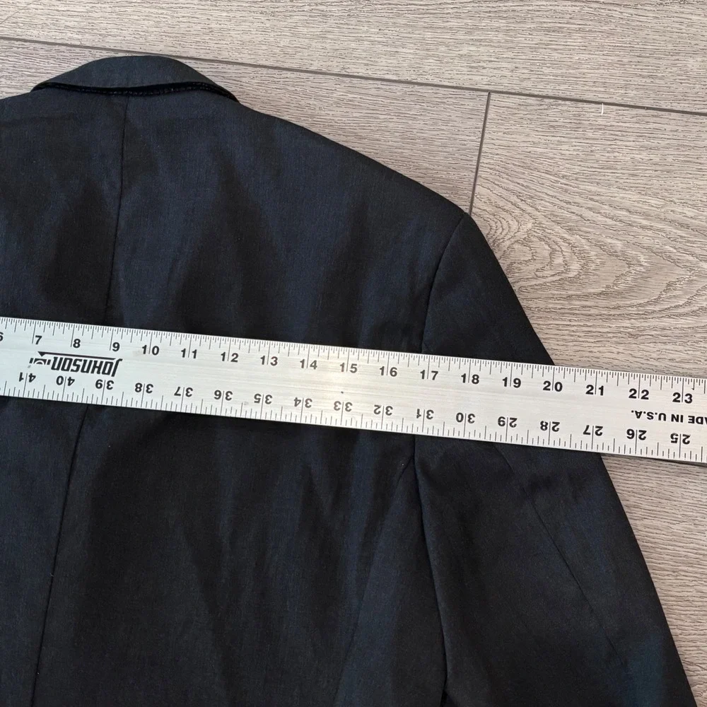 Hugo Boss Blazer Mens 40R Charcoal Grey‎ Reda Super 100 Wool Sport Coat